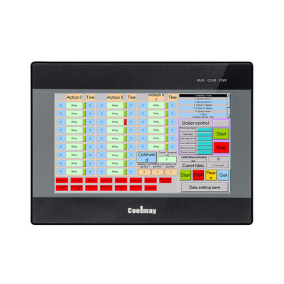 کولمی 7 اینچ کنترل دیجیتال 64MB ROM RS232 RS485 HMI Plc همه در یک