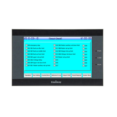 صفحه نمایش لمسی 5 اینچی HMI PLC ترکیبی کنترلر 32 بیتی HMI PLC حداکثر 4AI/2AO