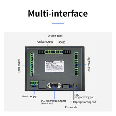CNC Stepper Servo Brushless Pwm دو موتور راننده سرعت HMI PLC کامبو کنترل کننده منطقی قابل برنامه ریزی